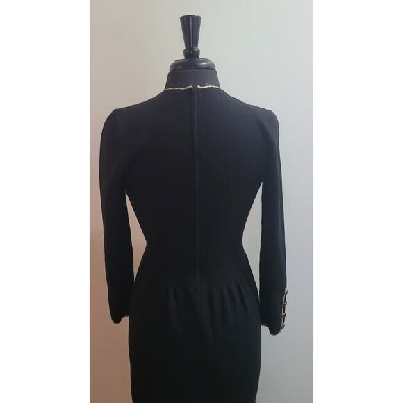 VTG Don Sayres Santana Knit Dress Size 4P (Wool‑Blend, Rhinestone Details) USA - Picture 8 of 14